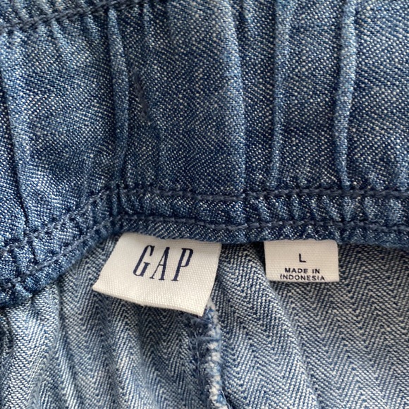 Women’s Gap drawstring lightweight cotton fabric denim joggers - Picture 4 of 6